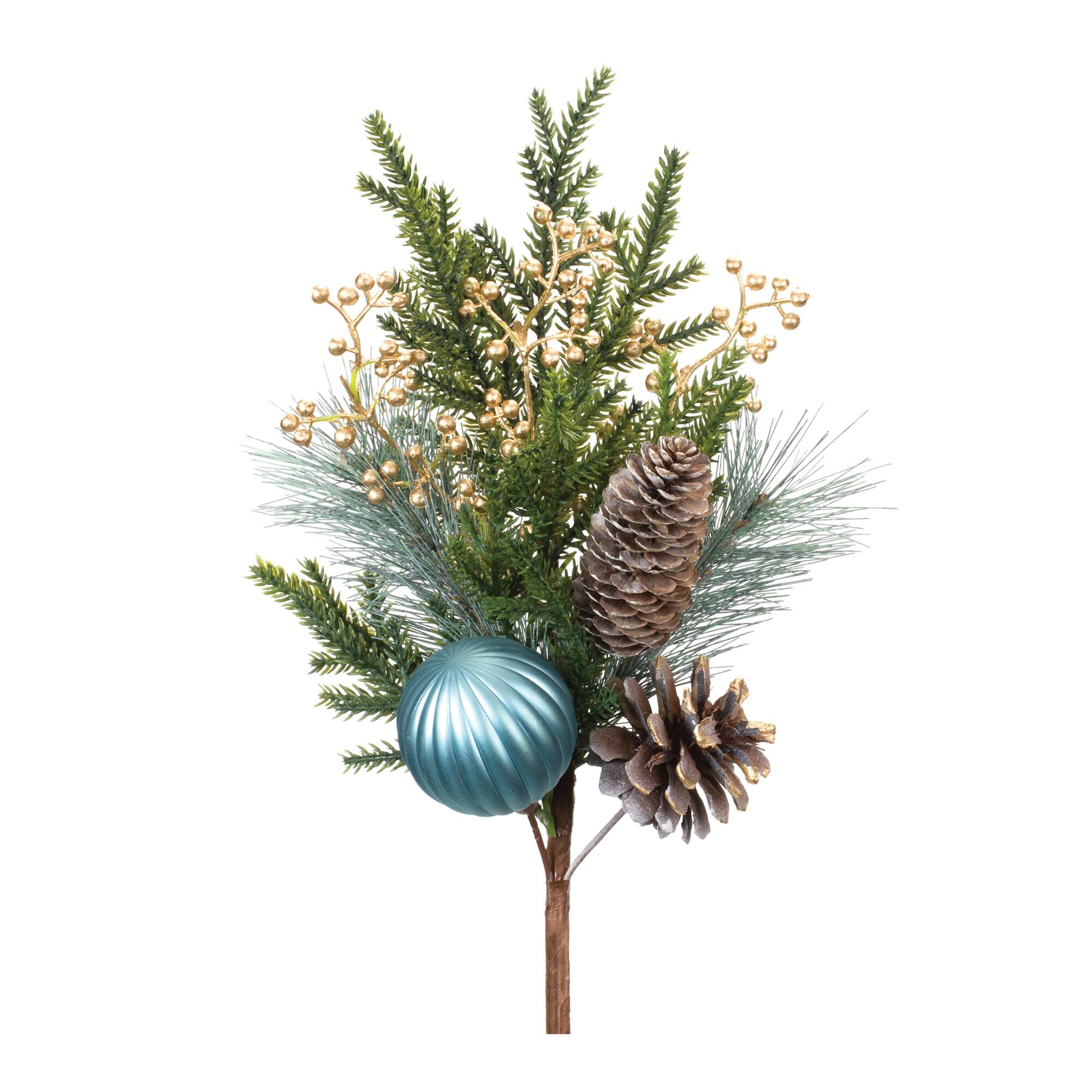 Pine & Ornament Spray, 2ct.